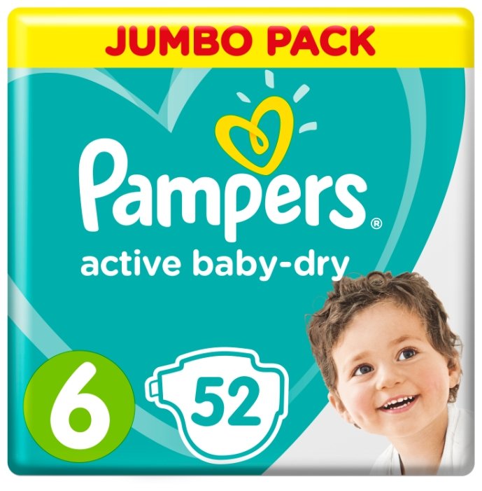 Pampers подгузники Active Baby-Dry 6 (13-18 кг) 52 шт. (фото modal 3)
