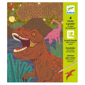 Гравюра DJECO Динозавр (09726) цветная основа (фото modal nav 1)