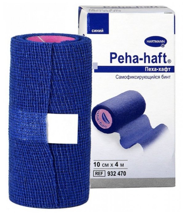 Hartmann бинт самофиксирующийся Peha-haft синий (фото modal 1)