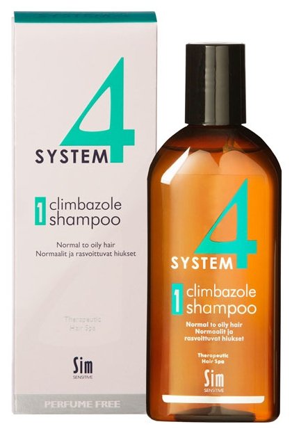 Sim Sensitive SYSTEM 4 Climbazole Shampoo 1 Терапевтический шампунь № 1 для нормальной и жирной кожи головы (фото modal 1)
