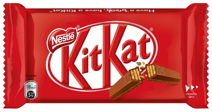 Батончик KitKat молочный шоколад с хрустящей вафлей, 45 г, коробка (фото modal 2)