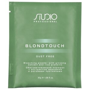 Kapous Professional Studio Professional Dust Free Обесцвечивающий порошок с экстрактом женьшеня и рисовыми протеинами Blondtouch (фото modal nav 2)