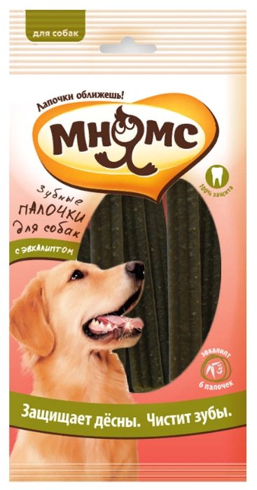 Лакомство для собак Мнямс Зубные палочки с эвкалиптом (фото modal 1)