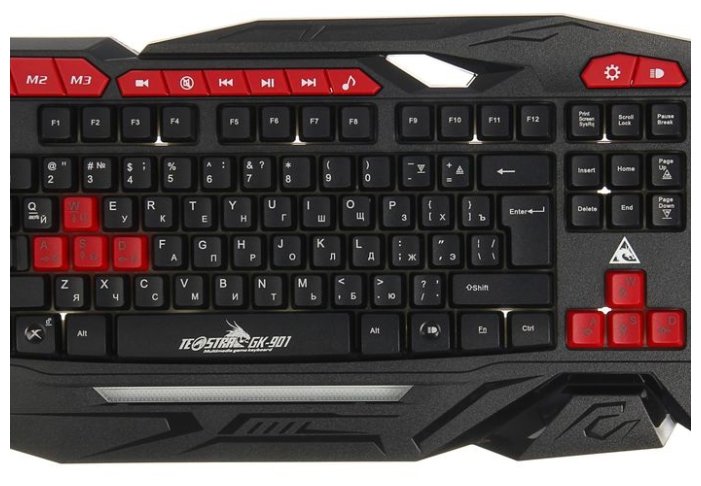 Клавиатура Xtrikeme GK-901 Black USB (фото modal 2)