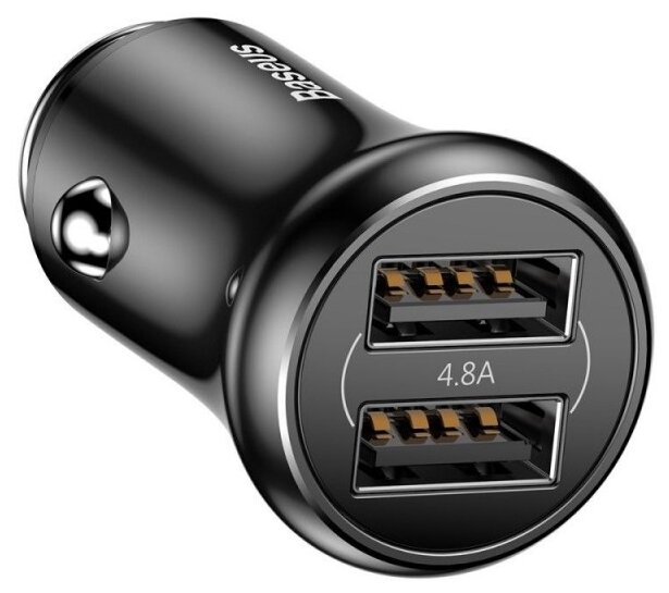 Автомобильная зарядка Baseus Dual-USB Car Charger 4.8A CCALL-GB01/GB09 (фото modal 4)