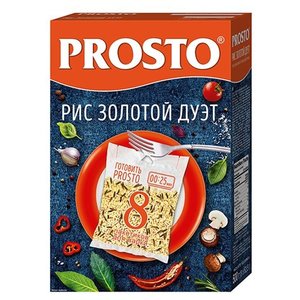 Рисовая смесь PROSTO Золотой Дуэт (золотистый, дикий) 500 г (фото modal nav 1)