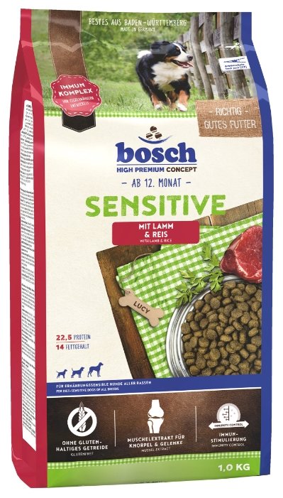 Корм для собак Bosch Sensitive Lamb & Rice (фото modal 1)