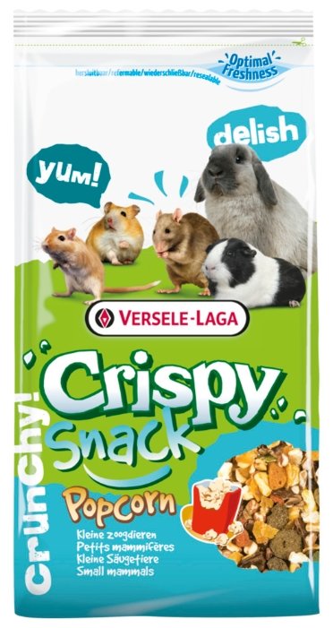 Лакомство для кроликов, грызунов Versele-Laga Crispy Snack Popcorn (фото modal 1)