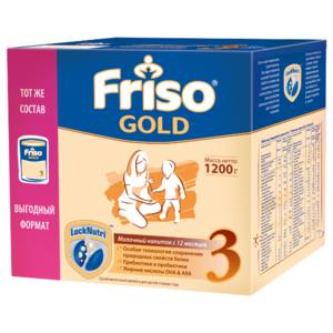 Смесь Friso Friso Gold 3 (от 1 года до 3 лет) 1200 г (фото modal nav 1)