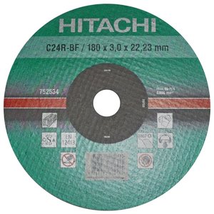 Диск отрезной 180x3x22.23 Hitachi 752534 (фото modal nav 1)