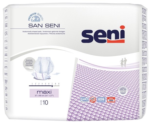 Урологические прокладки Seni San Seni Maxi (SE-093-MA10-001) (10 шт.) (фото modal 1)