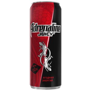 Энергетический напиток Adrenaline Juicy ягодная энергия (фото modal nav 1)