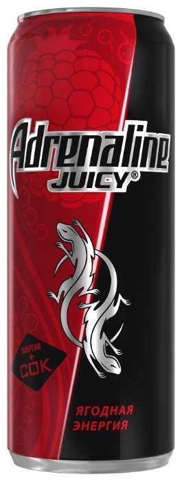 Энергетический напиток Adrenaline Juicy ягодная энергия (фото modal 1)