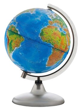 Глобус физико-политический Глобусный мир Двойная карта 420 мм (10355) (фото modal 1)
