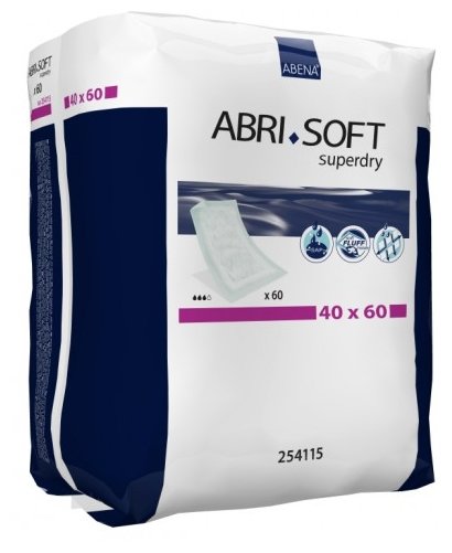 Пеленки Abena Abri-Soft Superdry (254115) 40 х 60 см (60 шт.) (фото modal 2)