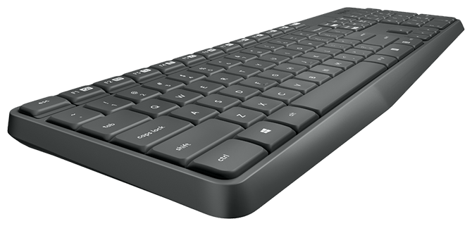 Клавиатура и мышь Logitech MK235 Wireless Keyboard and Mouse Black USB (фото modal 4)