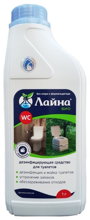 Лайна Дезинфицирующее средство для туалетов Био 1 л (фото modal 1)