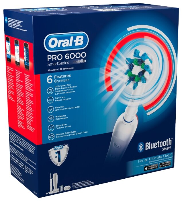 Электрическая зубная щетка Oral-B Pro 6000 (фото modal 5)