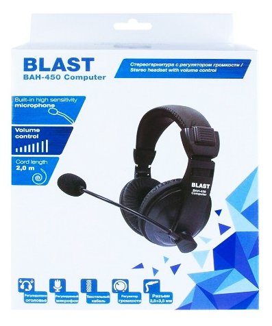 Компьютерная гарнитура BLAST BAH-450 (фото modal 3)