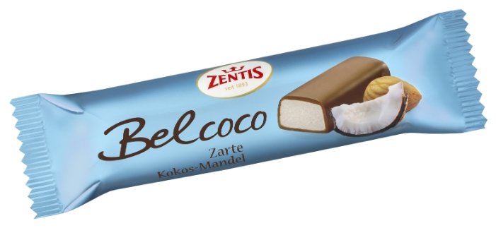 Батончик Zentis Belcoco марципановый с кокосом, 60 г (фото modal 1)