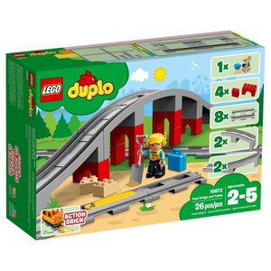 Конструктор LEGO Duplo 10872 Железнодорожный мост и рельсы (фото modal nav 1)
