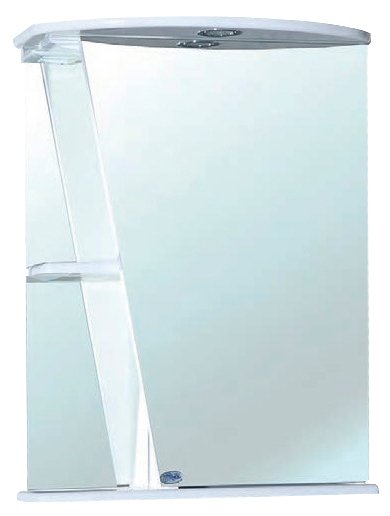 Зеркало Bellezza Бриз 55х72см белый, правый без рамы (фото modal 1)
