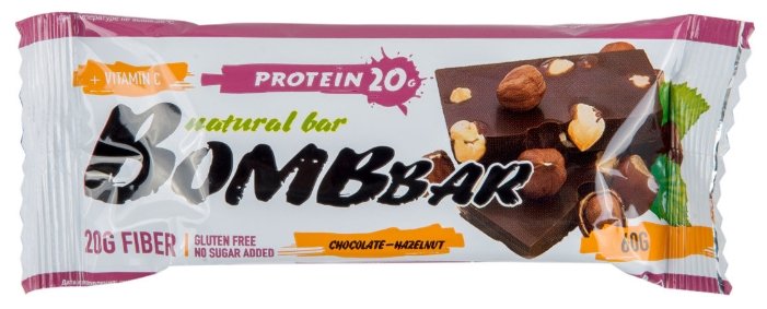 BombBar протеиновый батончик Natural Bar + Vitamin C (60 г)(20 шт.) (фото modal 17)