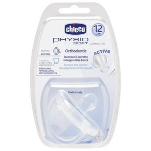 Пустышка силиконовая ортодонтическая Chicco Physio Soft 12+ (1 шт) (фото modal nav 8)