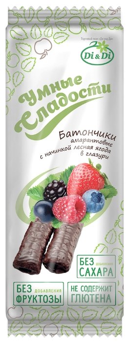 Батончик Умные сладости амарантовый с лесными ягодами, 20 г (фото modal 1)