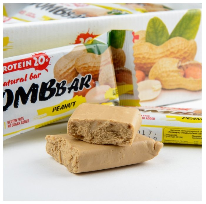 BombBar протеиновый батончик Natural Bar + Vitamin C (60 г)(20 шт.) (фото modal 4)
