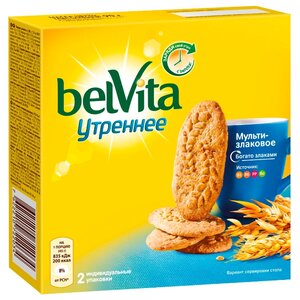 Печенье Belvita Утреннее мультизлаковое, 90 г (фото modal nav 1)
