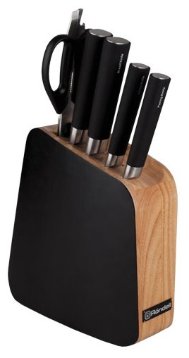Набор Rondell Balestra 4 ножа и ножницы с подставкой (фото modal 1)