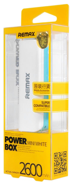 Аккумулятор Remax PowerBox Mini White 2600 mAh RPL-3]] (фото modal 12)