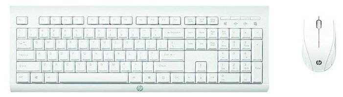 Клавиатура и мышь HP M7P30AA C2710 White USB (фото modal 1)