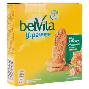 Печенье Belvita Утреннее с фундуком и медом, 90 г (фото modal nav 1)