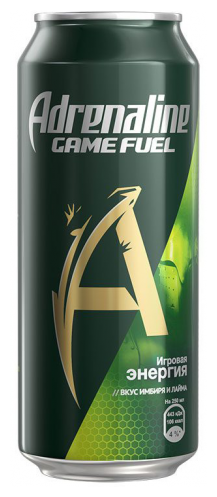 Энергетический напиток Adrenaline Game Fuel лайм-имбирь (фото modal 1)