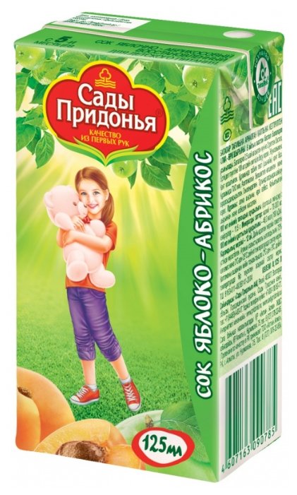 Сок Сады Придонья Яблоко-абрикос (Tetra Pak) (фото modal 1)