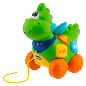 Каталка-игрушка Chicco Говорящий дракон (69033) со звуковыми эффектами (фото modal nav 1)