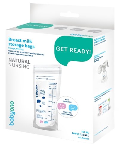 BabyOno Пакеты для хранения грудного молока с индикатором 350 мл (фото modal 1)