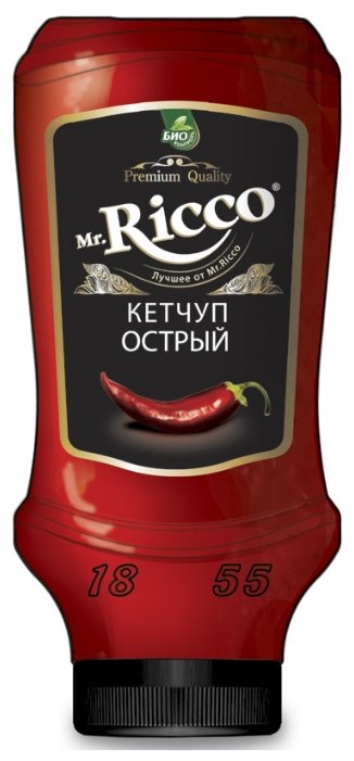Кетчуп Mr.Ricco Острый organic с перцем чили и чесноком, пластиковая бутылка (фото modal 7)
