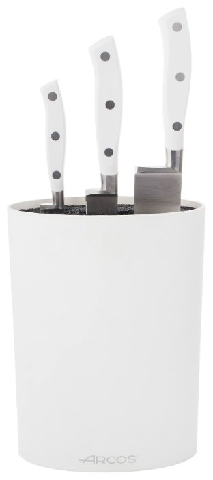 Набор Arcos Riviera 3 ножа с белой подставкой (фото modal 1)