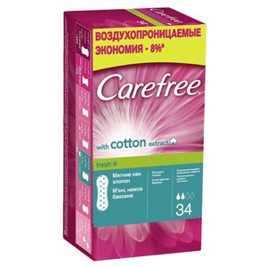 Carefree прокладки ежедневные Cotton extract Fresh (фото modal nav 5)