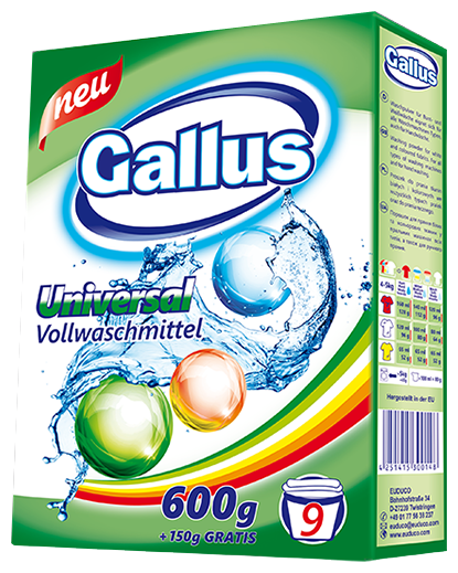 Стиральный порошок Gallus Vollwaschmittel универсальный (фото modal 1)