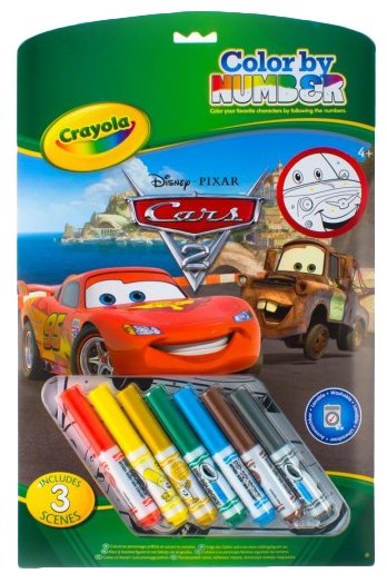 Crayola Раскраска по номерам Тачки (55521) (фото modal 1)