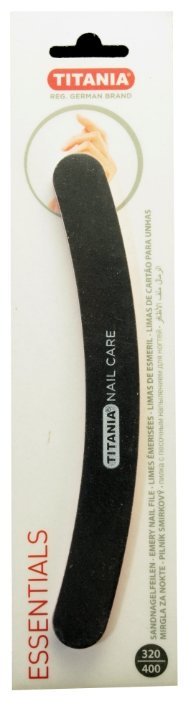 TITANIA 1030 Пилка маникюрная с песочным напылением, 320/400 грит (фото modal 1)