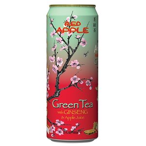 Чай AriZona Red Apple Green Tea with Ginseng, банка (фото modal nav 1)