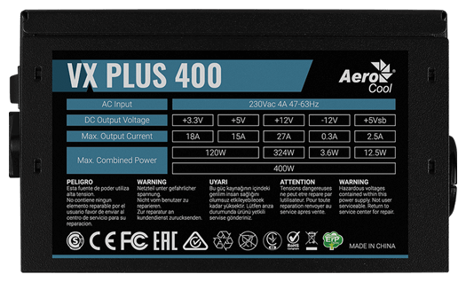 Блок питания AeroCool VX Plus 400W (фото modal 6)