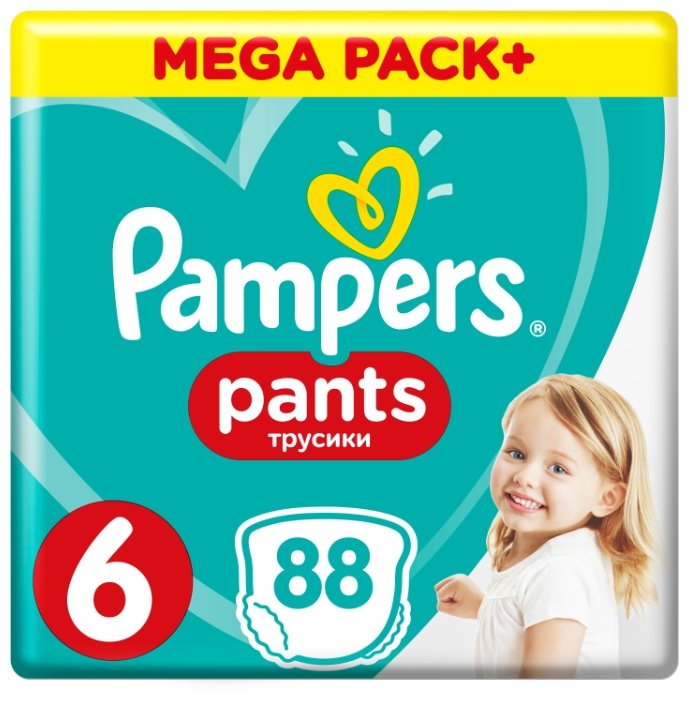 Pampers трусики Pants 6 (15+ кг) 88 шт. (фото modal 3)