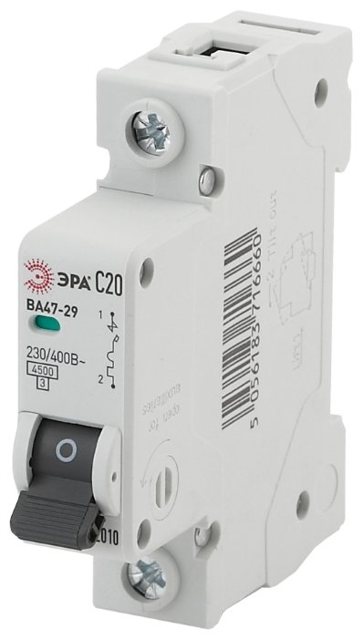 Автоматический выключатель ЭРА ВА 47-29 1P (C) 4,5kA (фото modal 2)