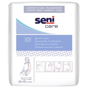 Нагрудник Seni Care защитный с карманом (фото modal nav 1)